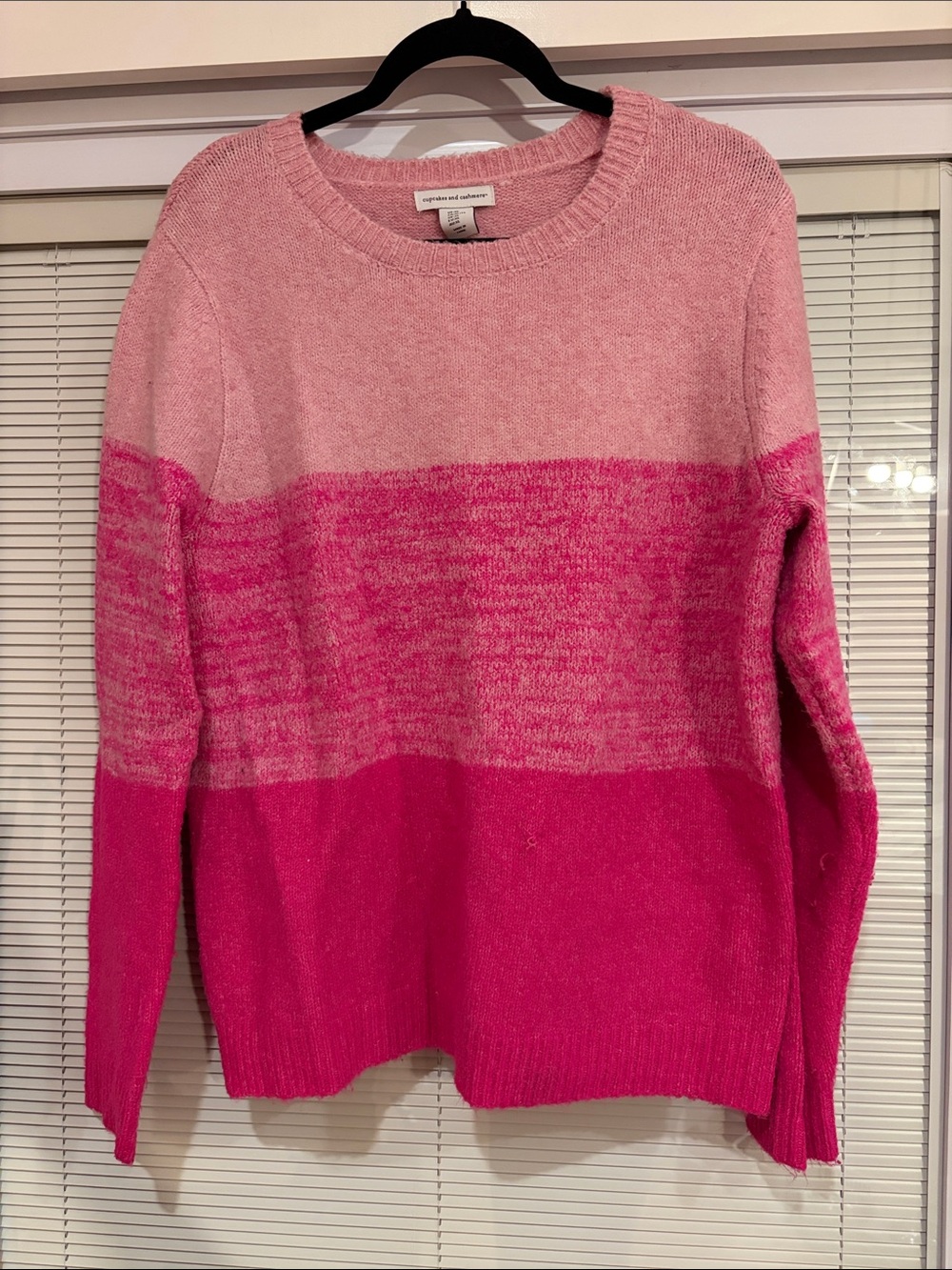 Cupcakes and Cashmere Pink Sweater Size XL